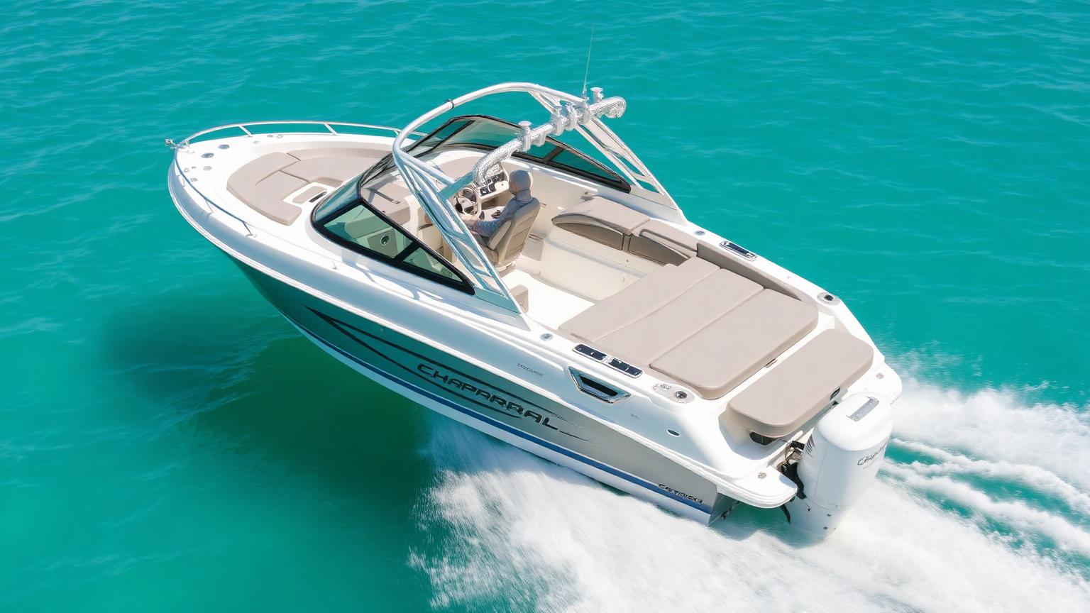 Chaparral 21 SSi Bowrider Amazing Photo by www.BOWRIDER-BOATS.com — Chaparral 21 SSi bowrider with premium cockpit interior seating seating. Images Created by www.Bowrider-Boats.com